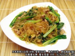 肉末粉丝小白菜的家常做法_肉末粉丝小白菜怎么做才好吃